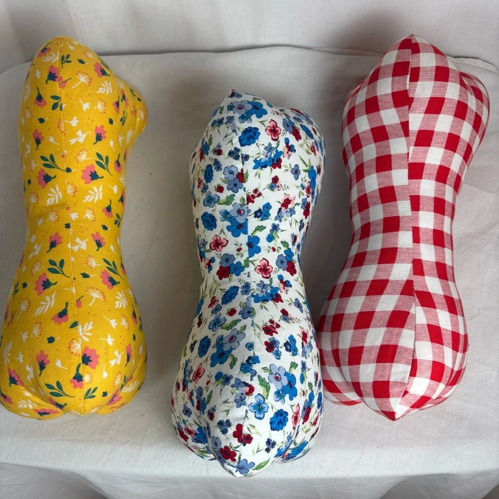 Handmade‎ Floral Neck Bone Pillow Set of 3 – 11